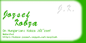jozsef kobza business card